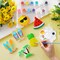 24 Pcs Summer Ceramic Painting Kits Ready to Paint Your Own DIY Figurine Arts and Crafts Set Include Unpainted Paintable Ceramics with Brushes Palettes(Summer)